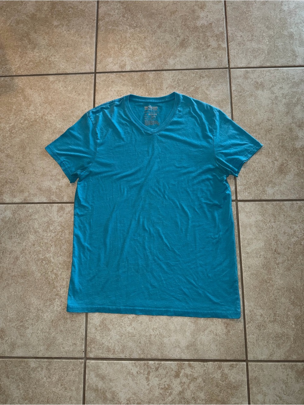 Urban Pipeline Vintage Light Blue V Neck T Shirt